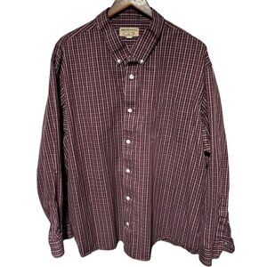 Men's Duluth Trading Red Plaid Shirt Size 3XL